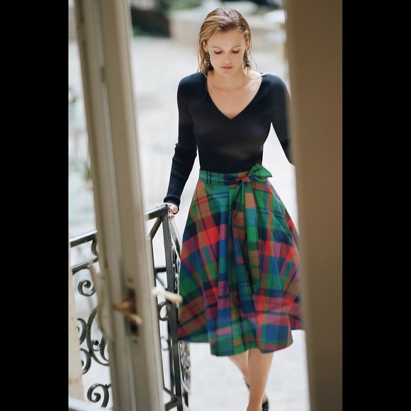 Anthropologie Moth Ribbed Knit V-Neck Pullover Sweater - Picture 4 of 16